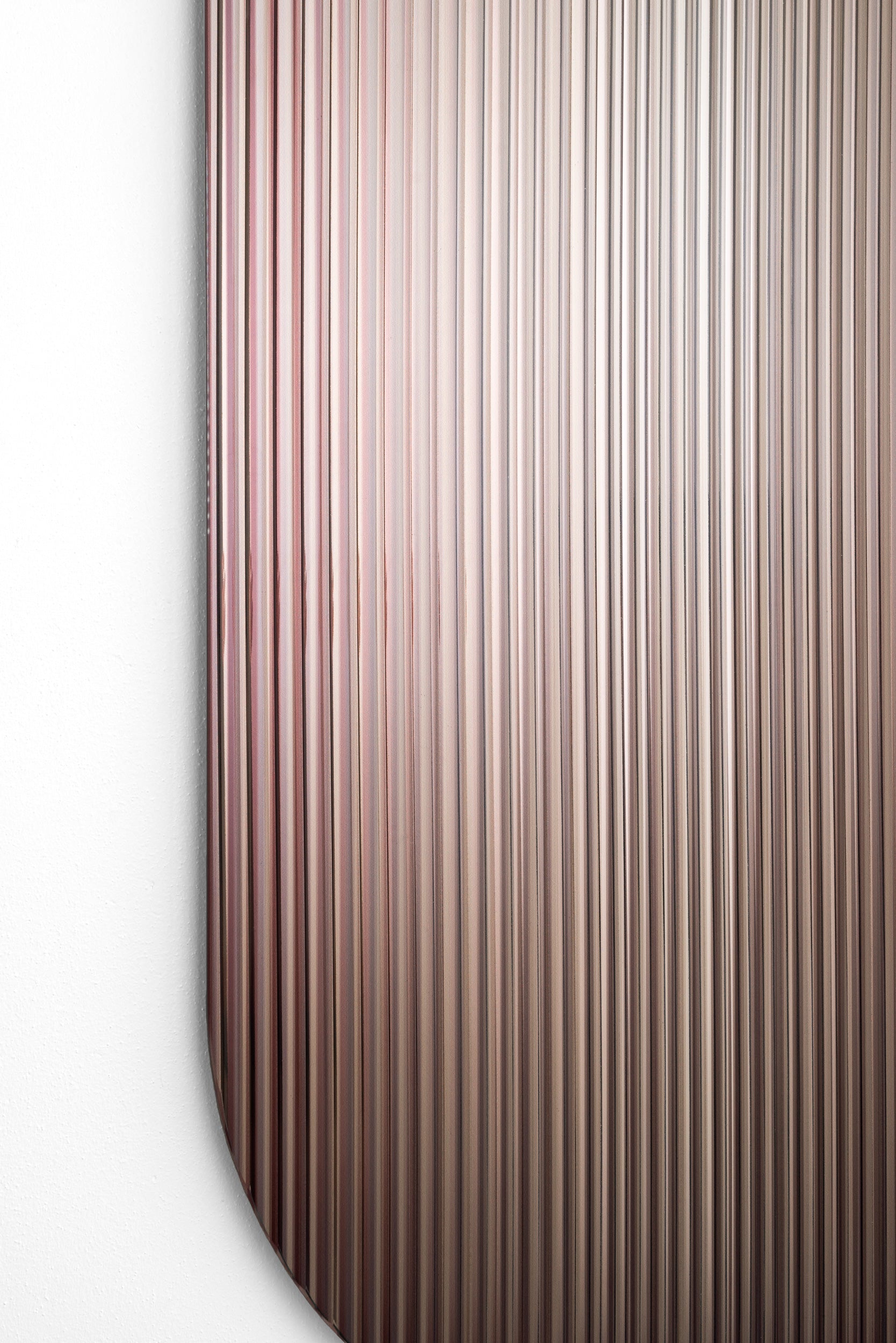 Metal Shift Bronze Reflective Art Panel by Rive Roshan