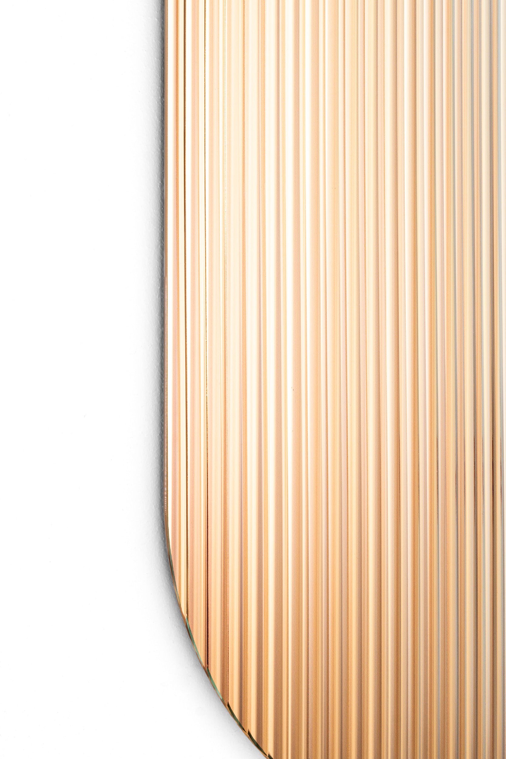 Metal Shift Brass Reflective Art Panel by Rive Roshan