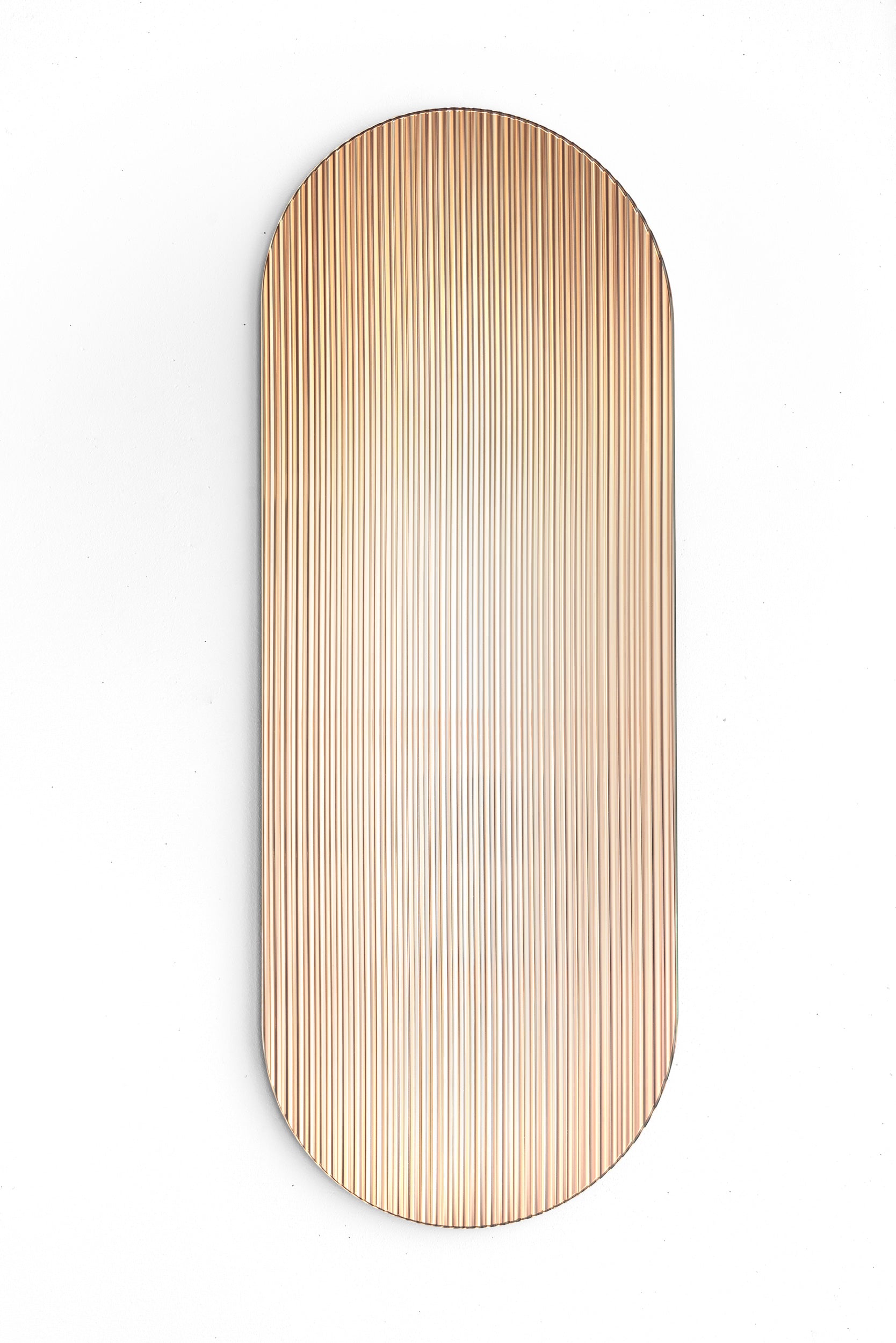 Metal Shift Brass Reflective Art Panel by Rive Roshan