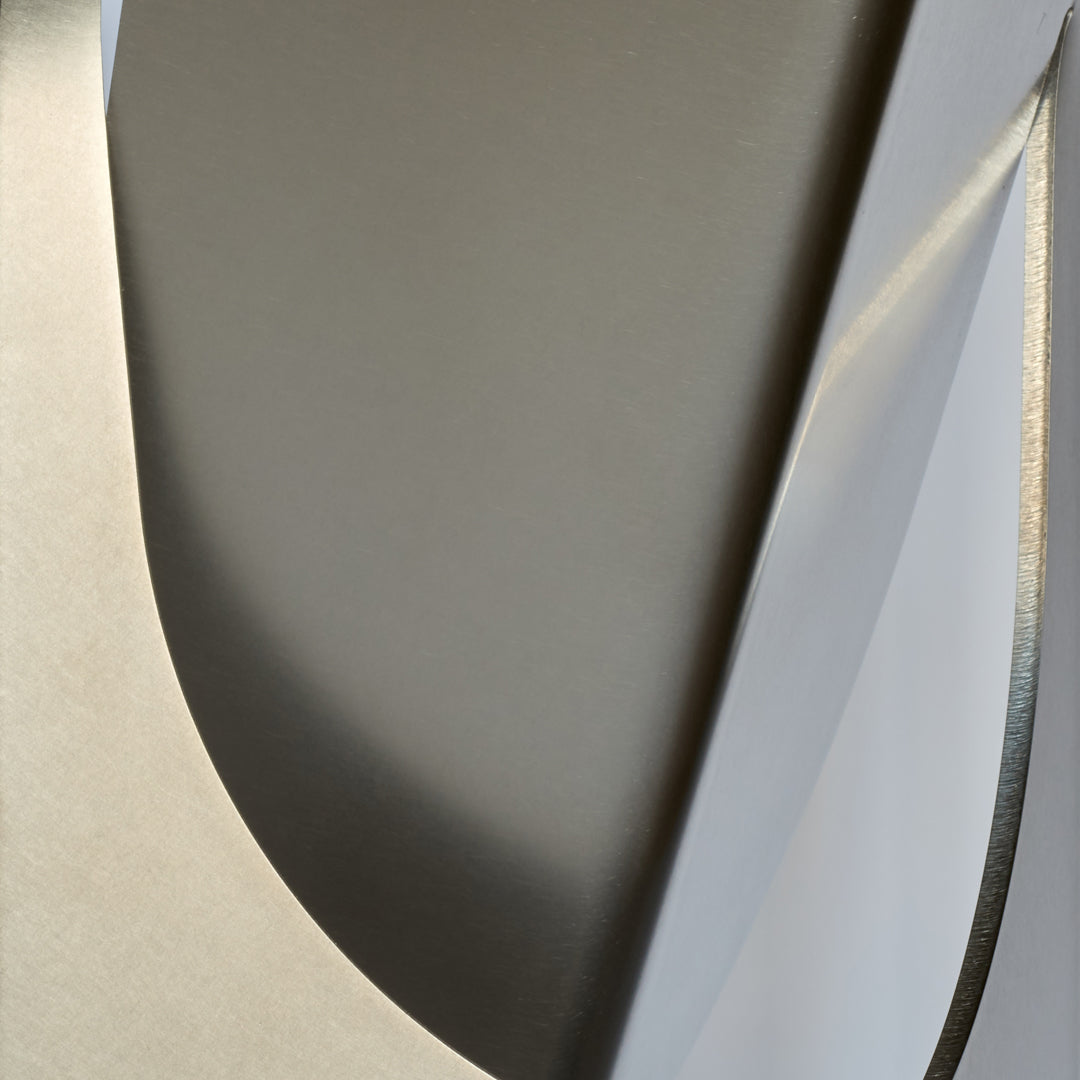 ONE MASK Brushed Stainless Table Light by Frank Penders