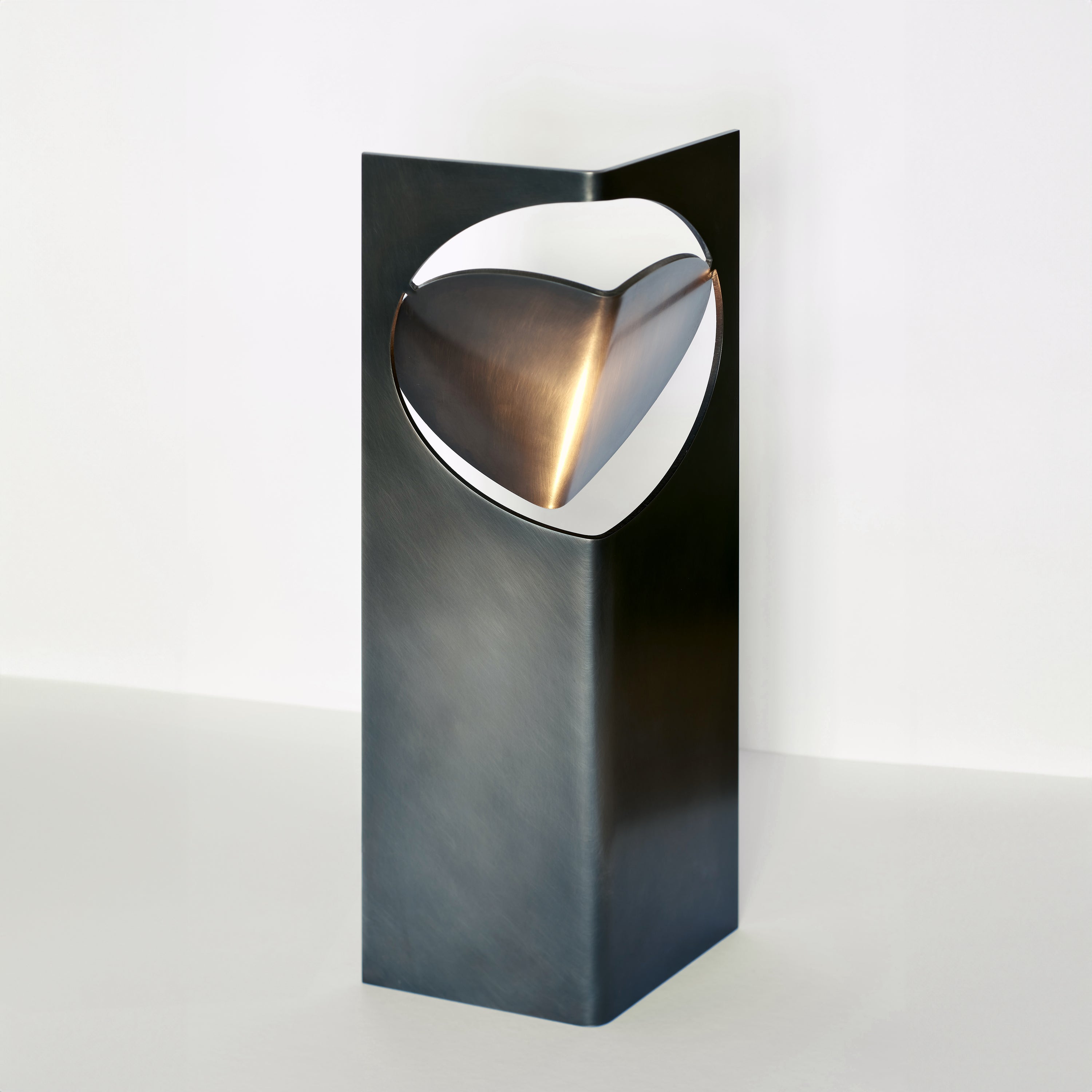 ONE LOVE Warm Grey Patina Table Light by Frank Penders