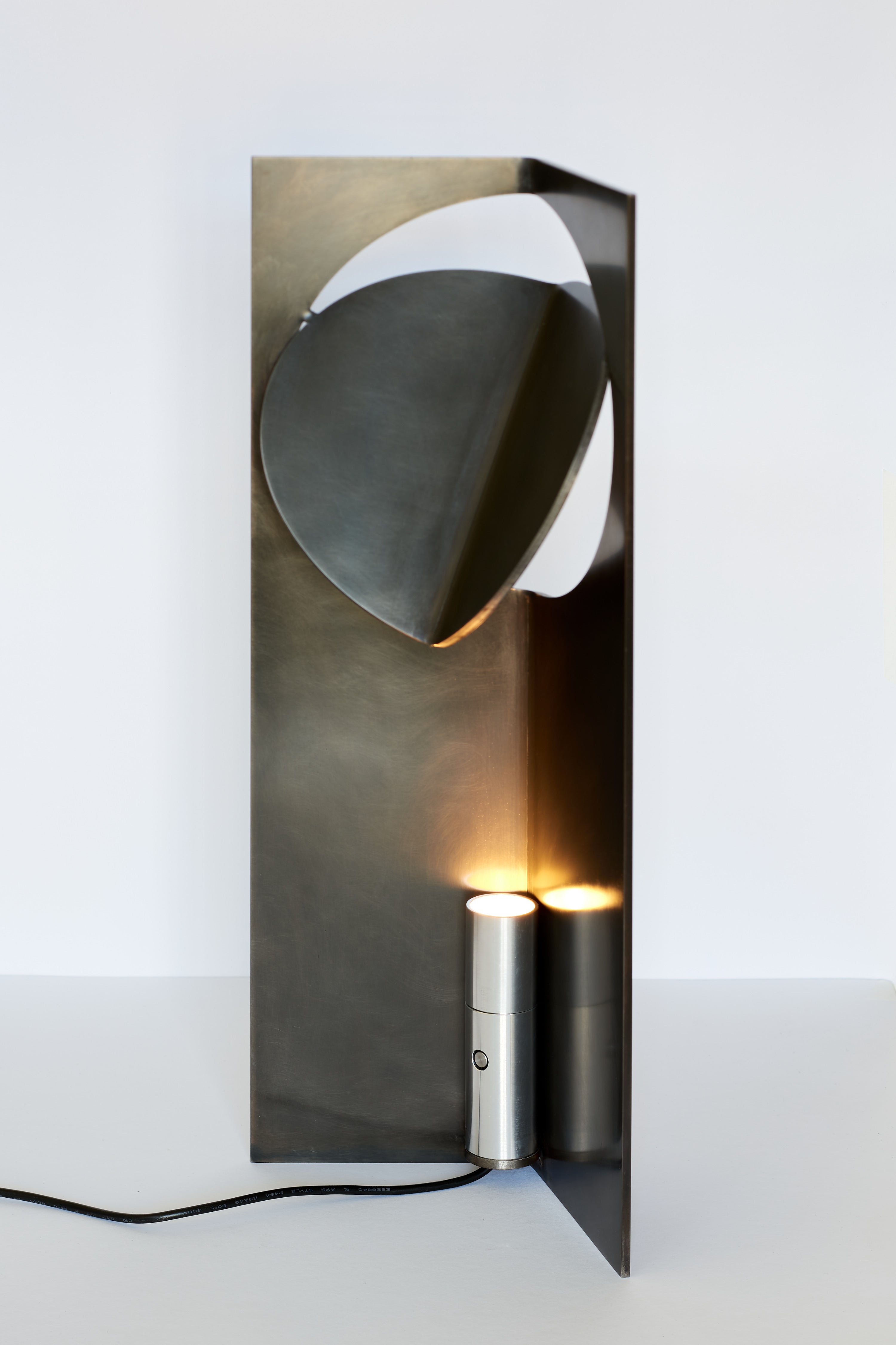 ONE LOVE Warm Grey Patina Table Light by Frank Penders