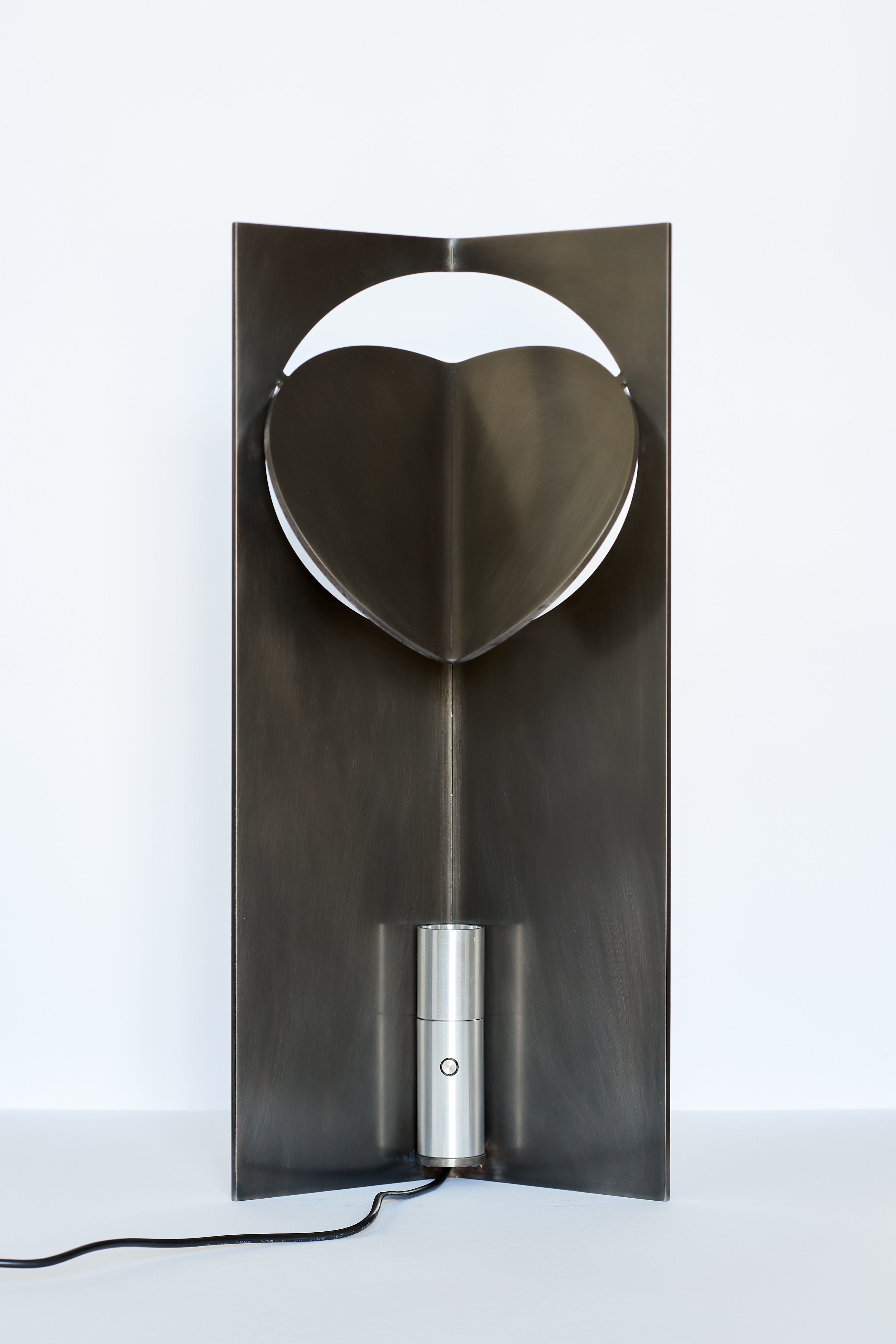 ONE LOVE Warm Grey Patina Table Light by Frank Penders