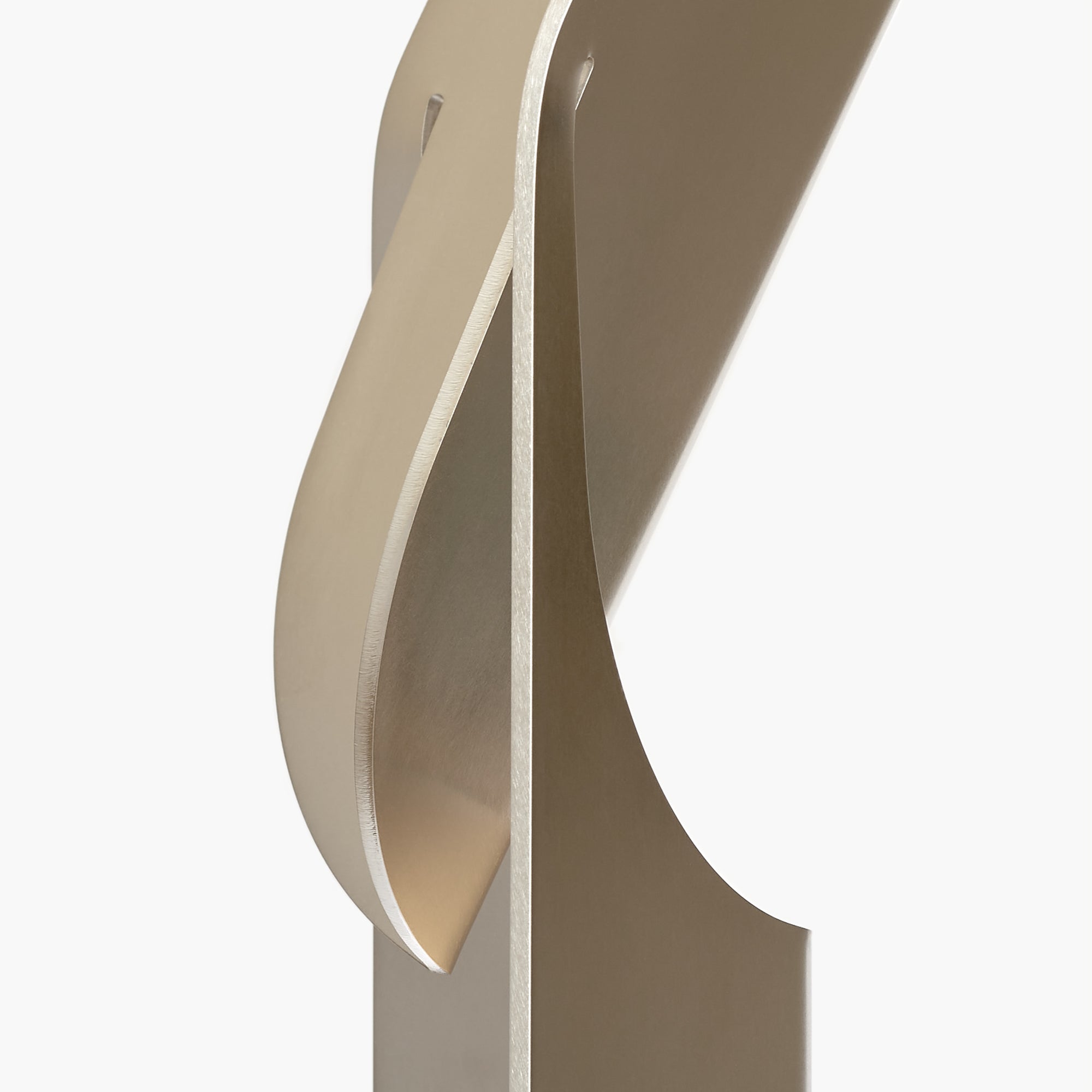 ONE MASK Brushed Stainless Table Light by Frank Penders