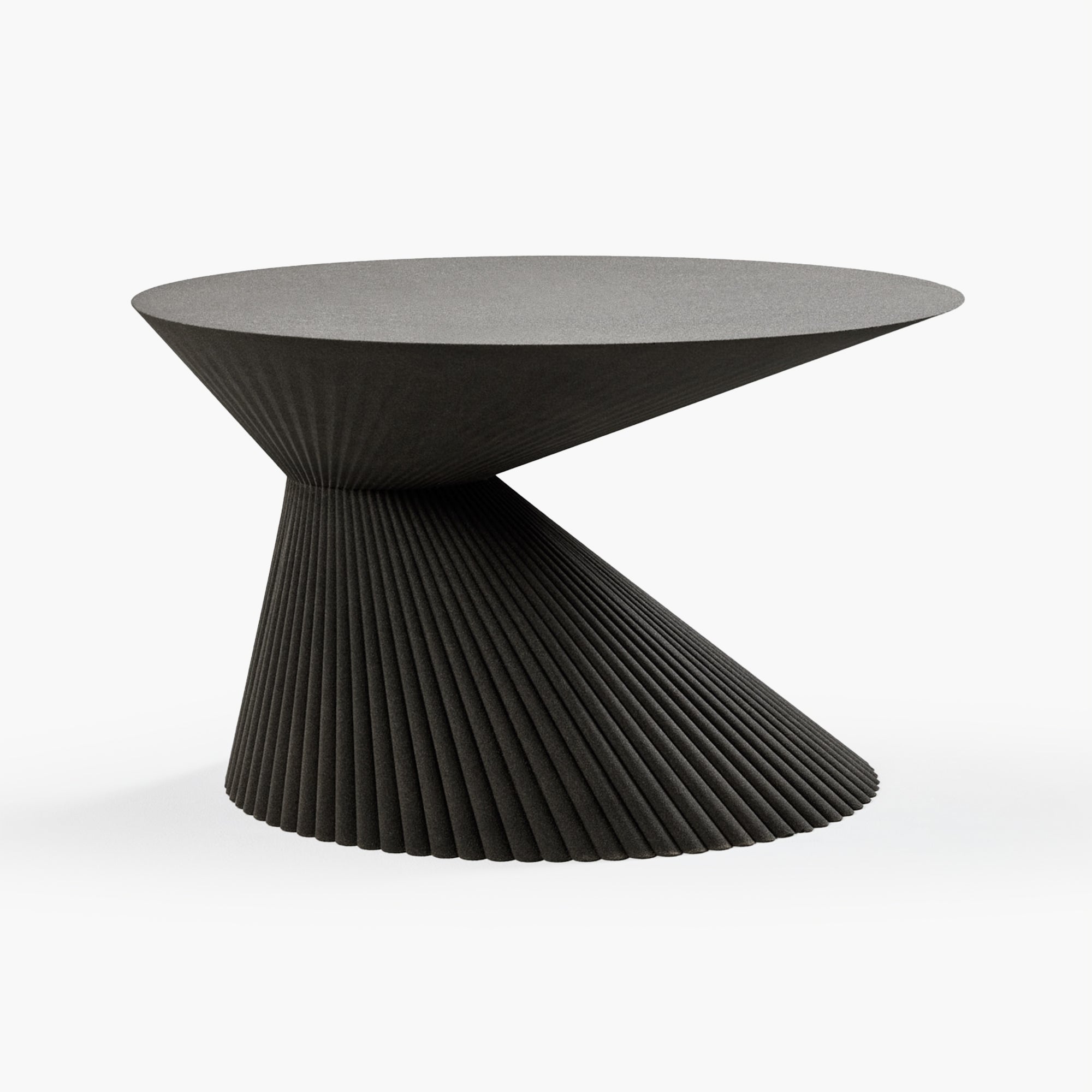 Pleat Side Table Wide by Rive Roshan
