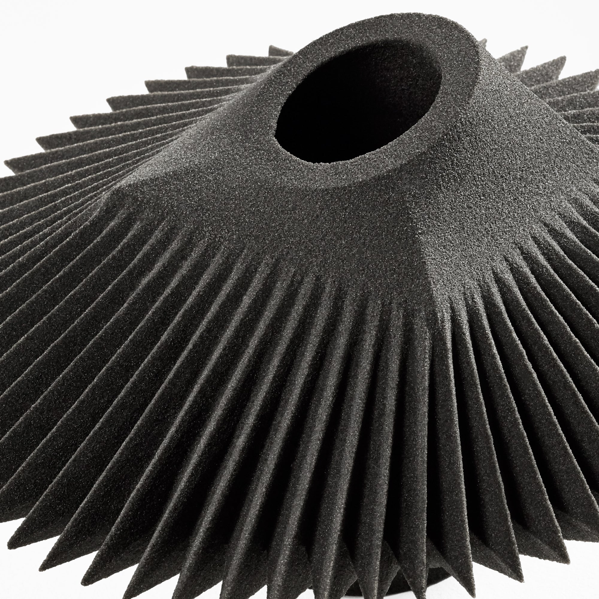 Spin Vessel Small Black by Rive Roshan