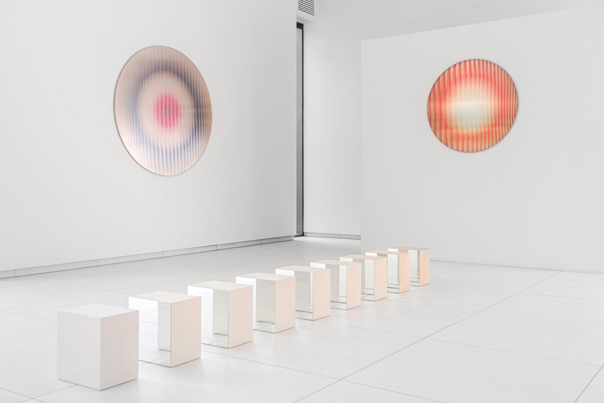 Radiance Panel Round Quartz Large Reflective Art Panel by Rive Roshan