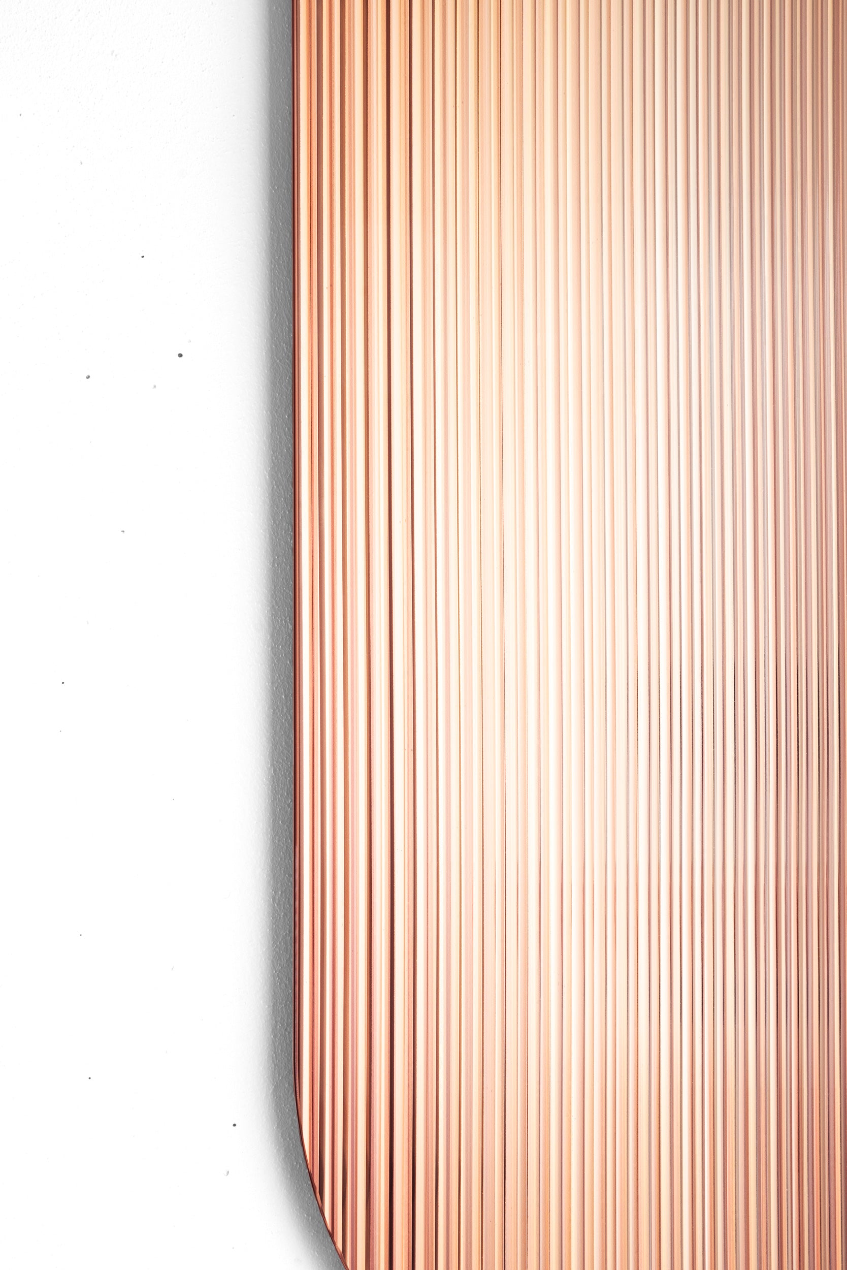 Metal Shift Copper Reflective Art Panel by Rive Roshan