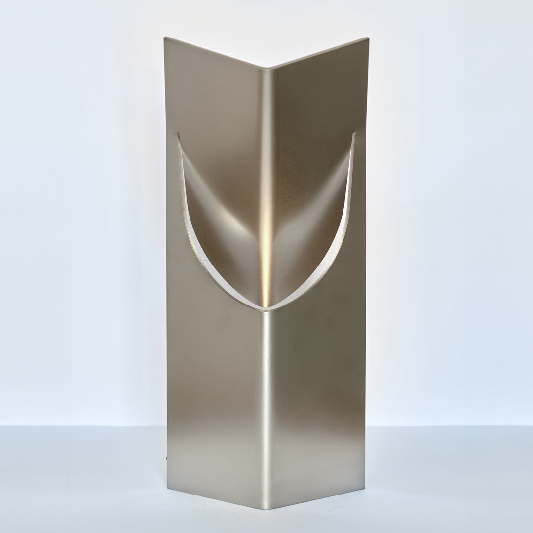ONE MASK Table Light Brushed Stainless by Frank Penders