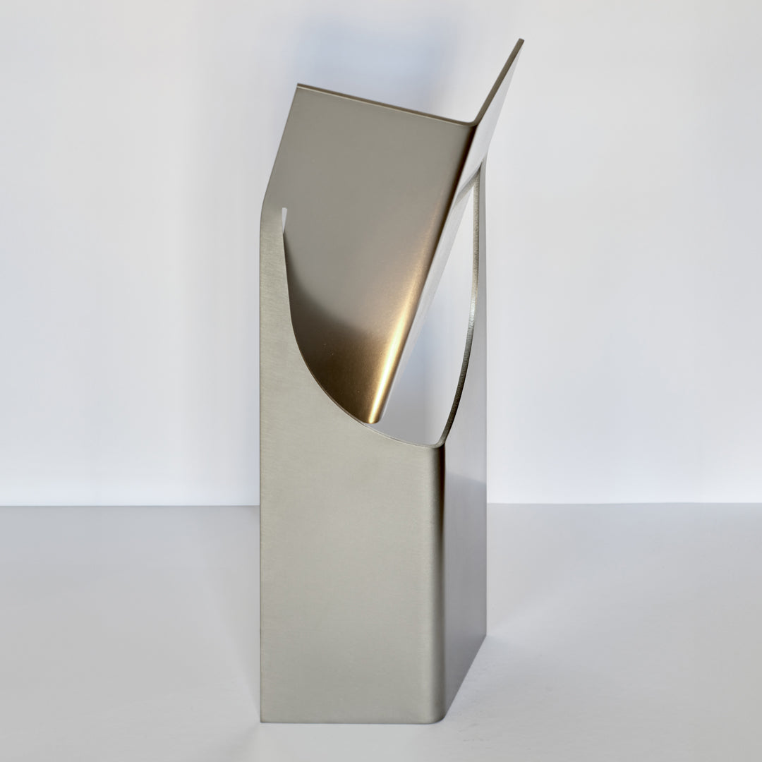 ONE MASK Table Light Brushed Stainless by Frank Penders