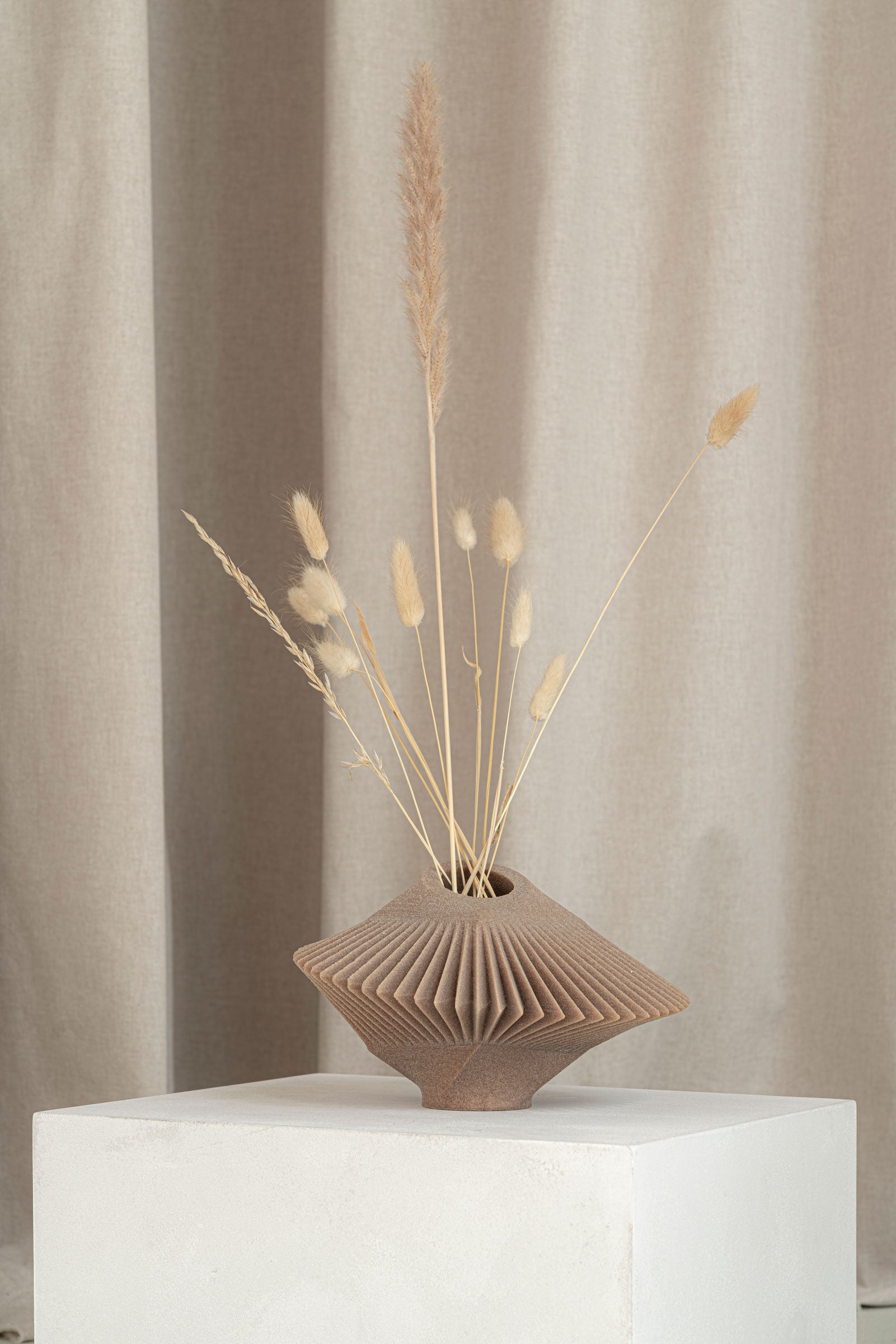 Spin Vessel Small Natural Sand by Rive Roshan